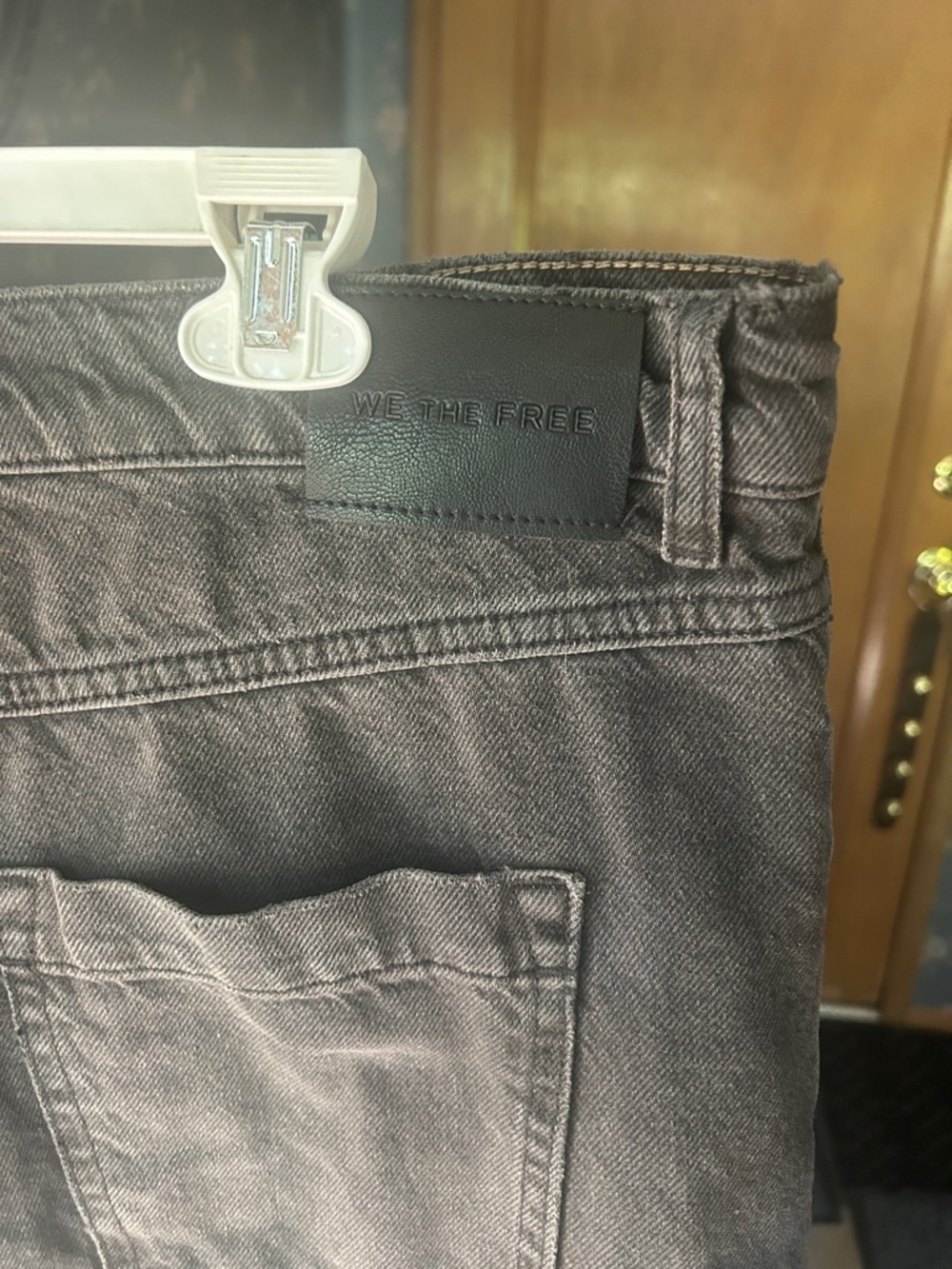 FREEPEOPLE BLACK LONG SHORTS / nwt/ 33/ longer style to top of knee / button up